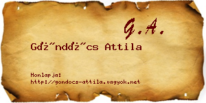 Göndöcs Attila névjegykártya